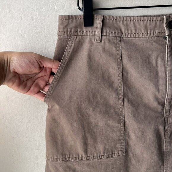 Banana Republic Khaki Brown Utility Cargo Style Mini Skirt - Picture 3 of 9